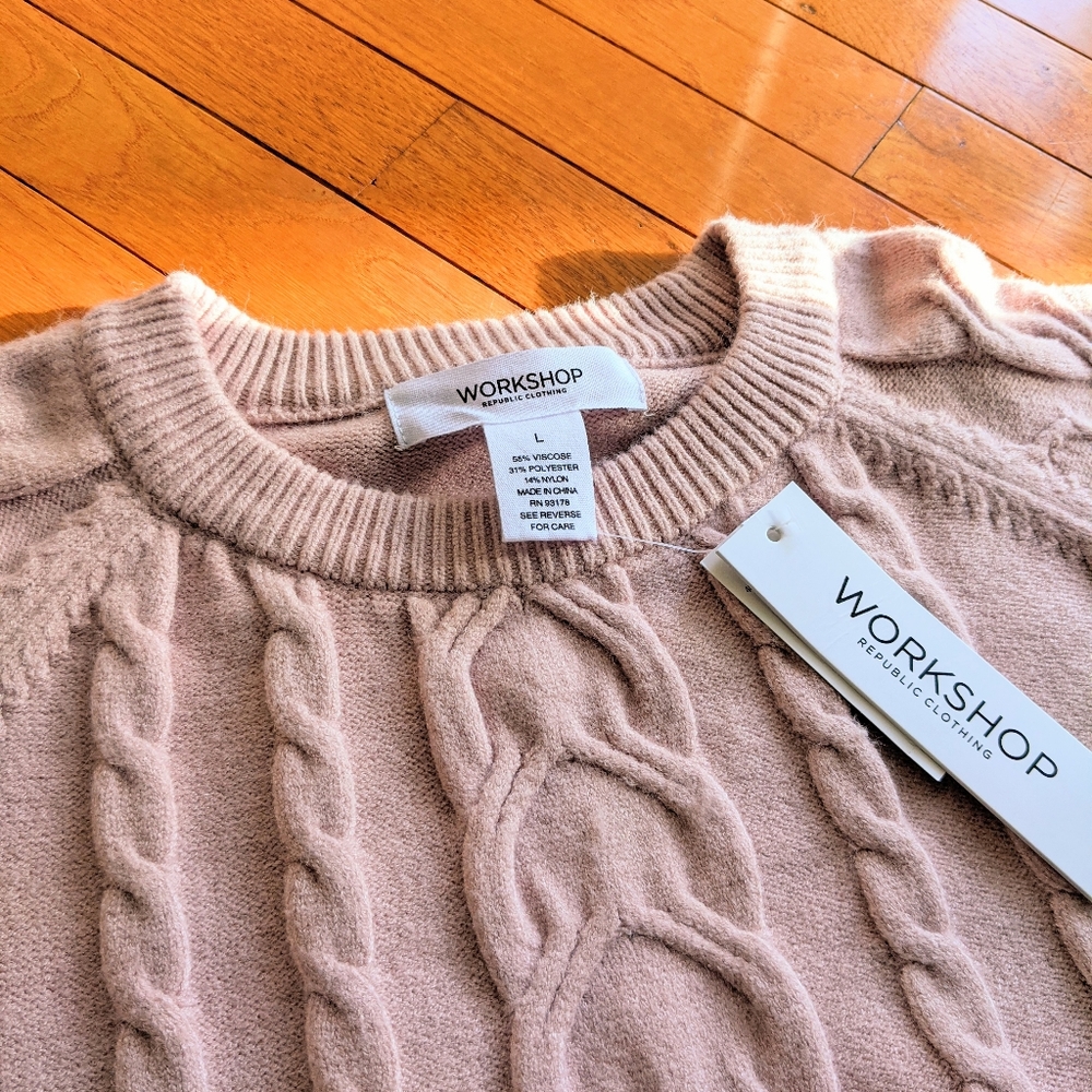 *NEW* WORKSHOP REPUBLIC OVERSIZED CABLE KNIT